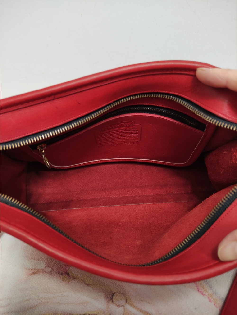 Vintage Coach 9820 Swagger Shoulder Bag Red Made in NYC - Picture 8 of 13
